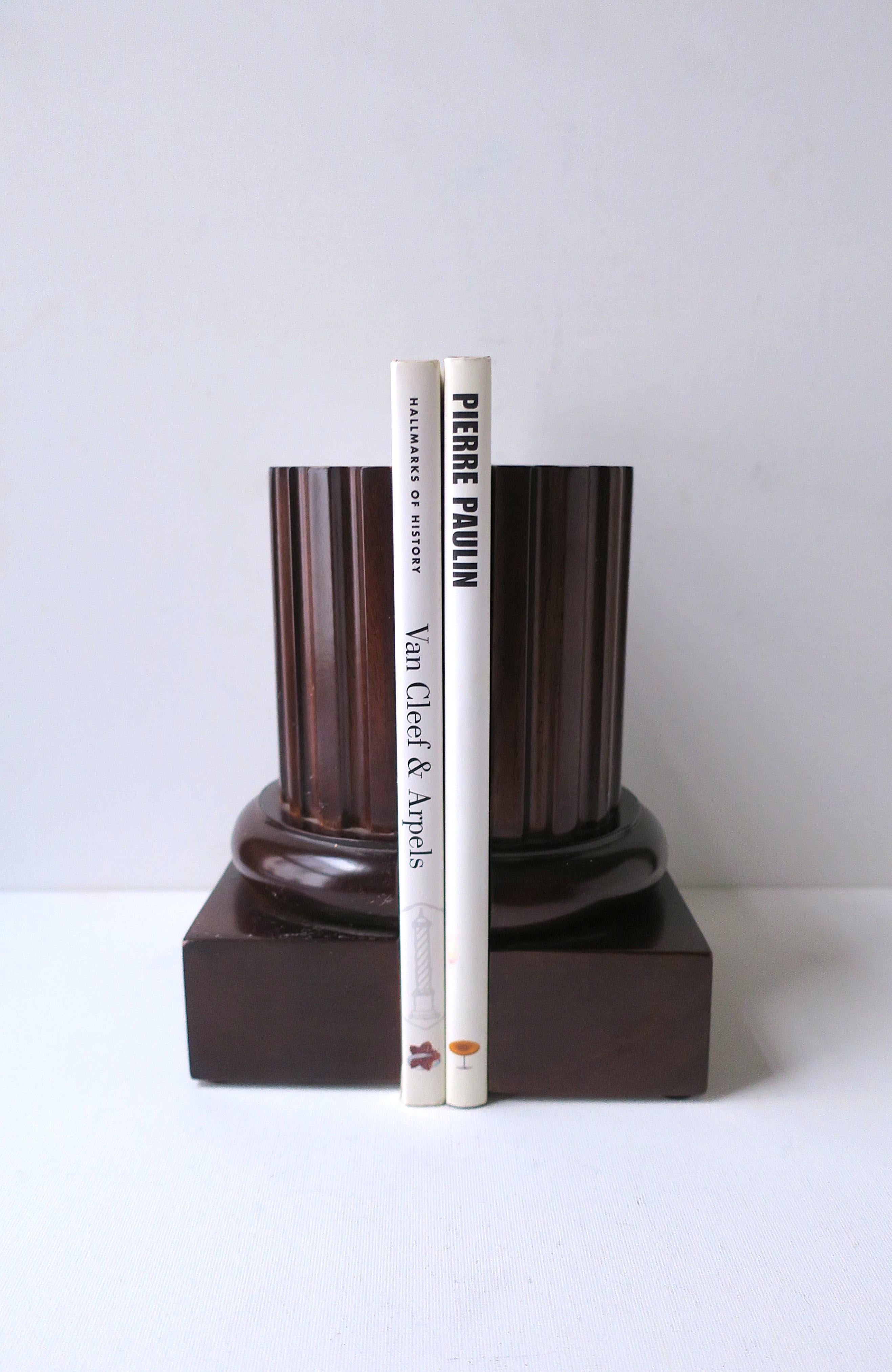 Neoclassical Column Bookends, Pair For Sale