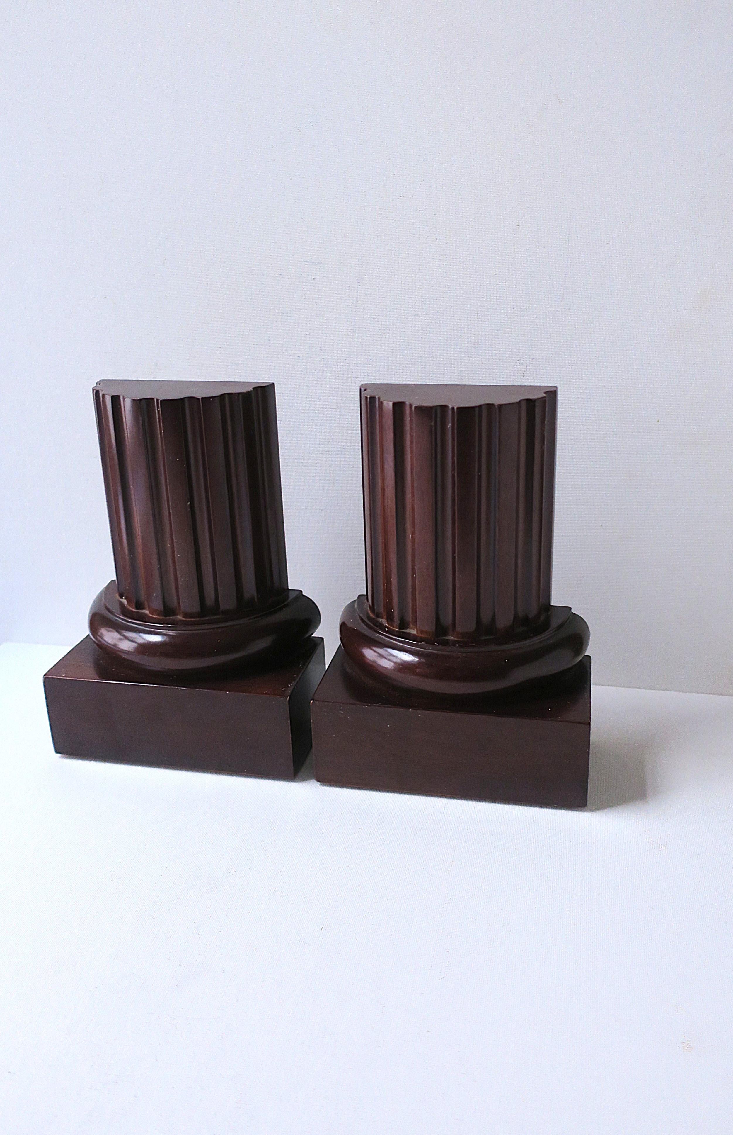 Column Bookends, Pair For Sale 1