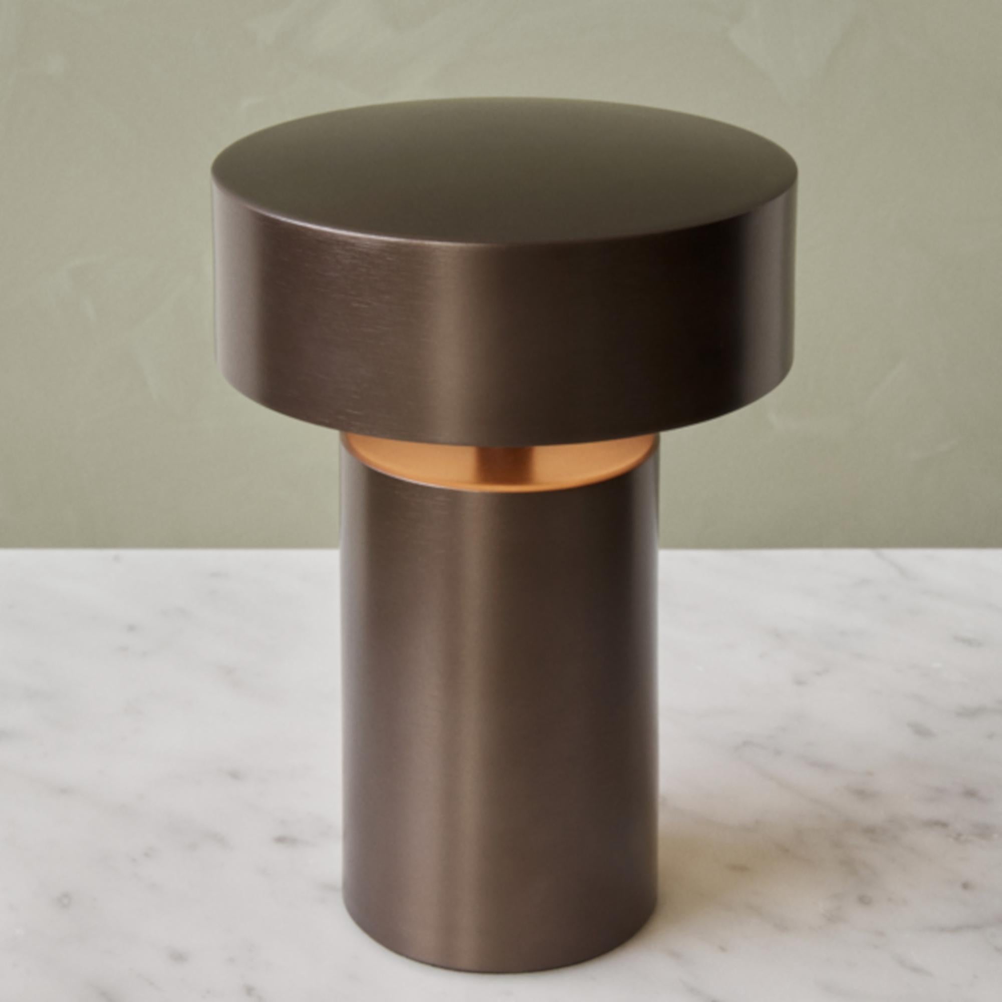 Anodized Column, Bronze LED Table Lamp by Norm Architects Cordless Lamp