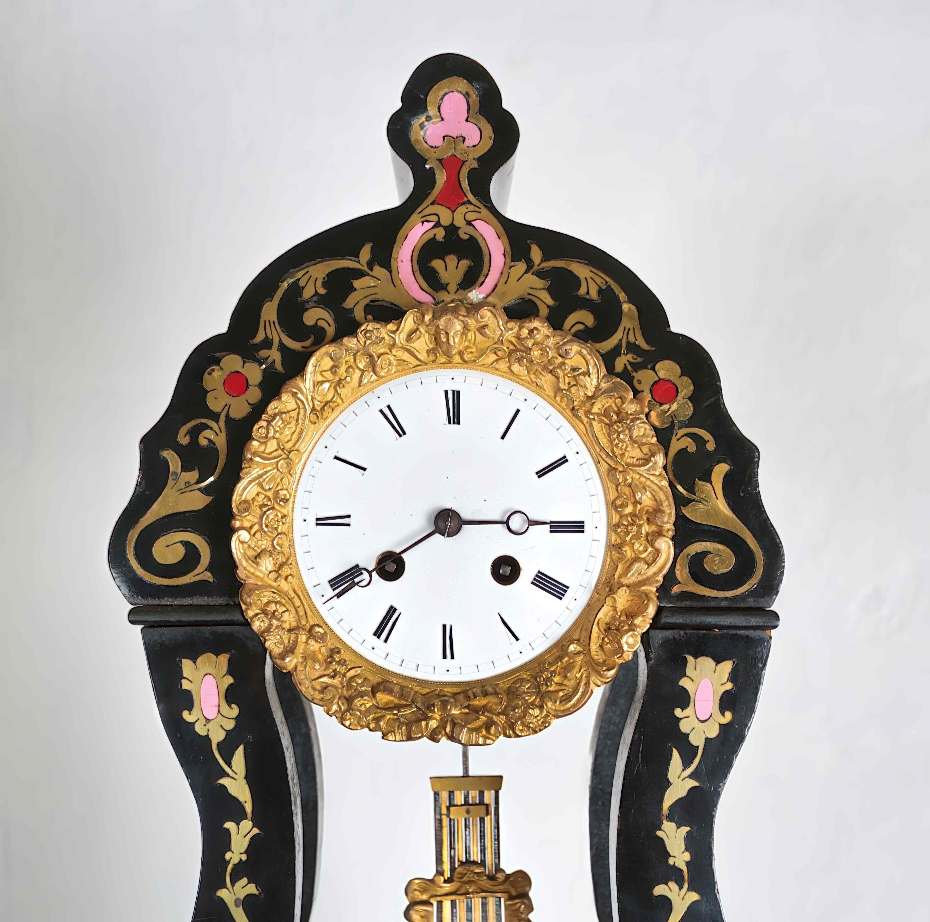 Column clock Charles X. Duplan and Salles, Paris For Sale at 1stDibs