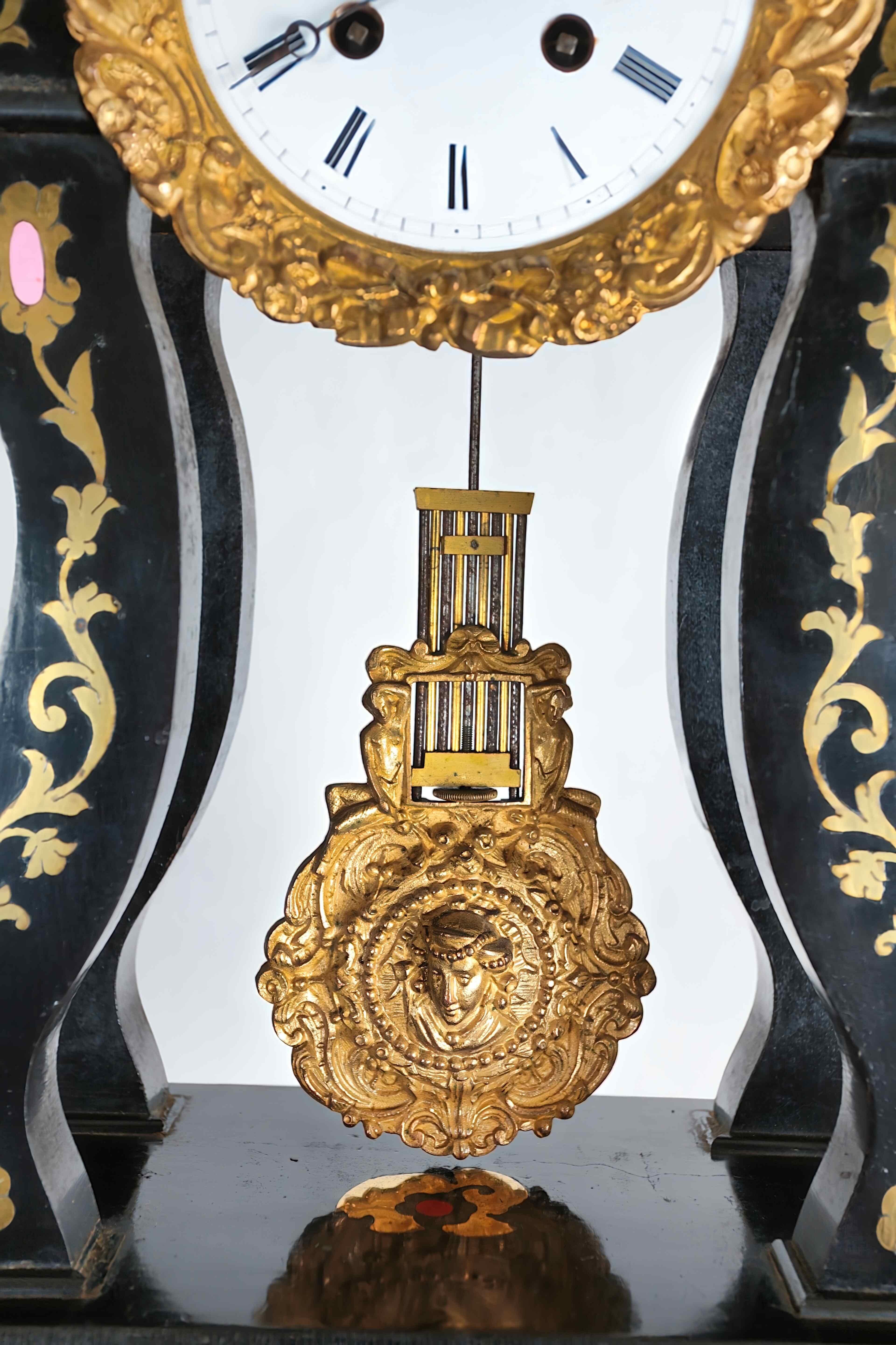 Column clock Charles X. Duplan and Salles, Paris For Sale at 1stDibs