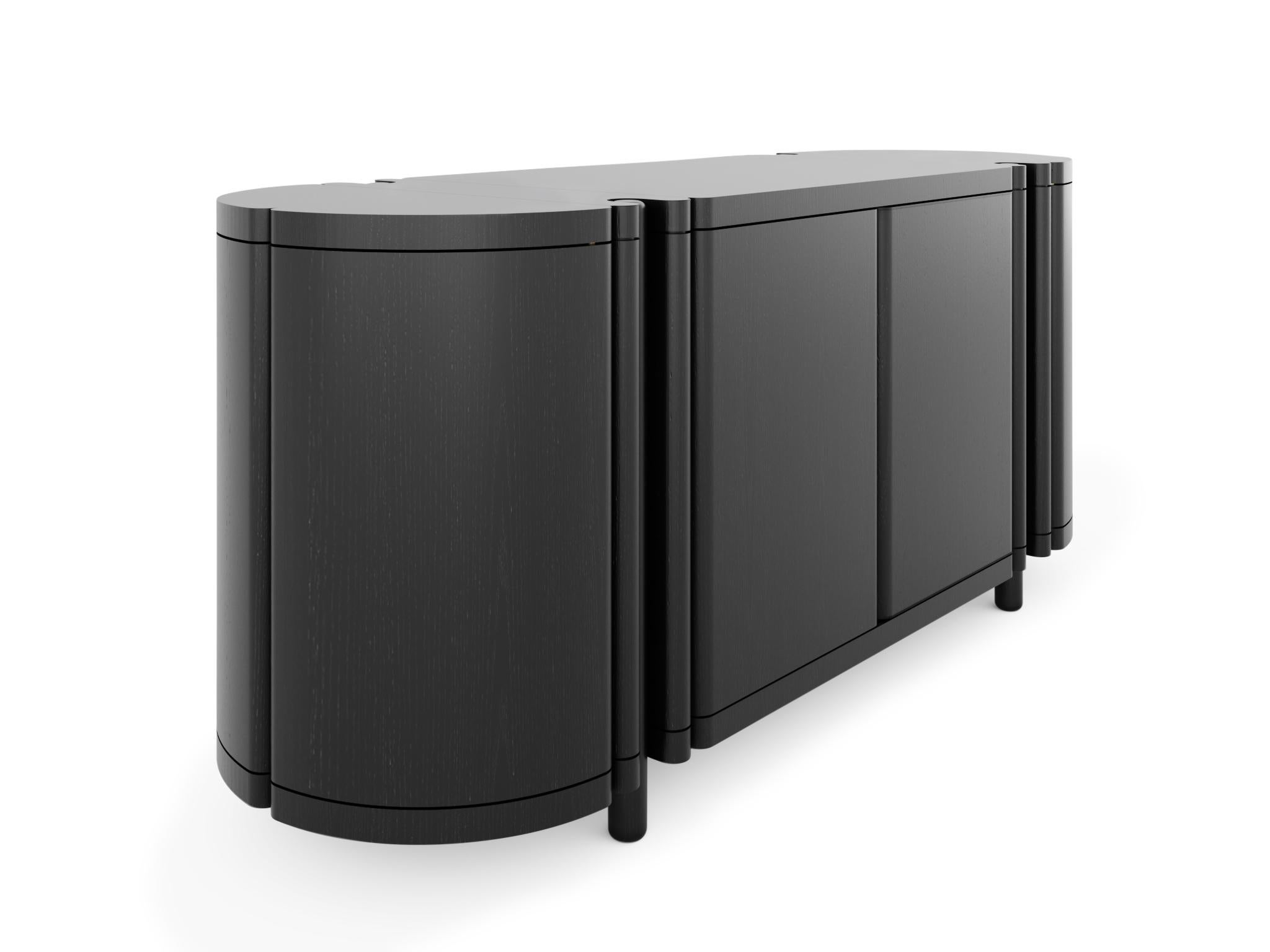 American Column Console by Black Table Studio, Black, Represented by Tuleste Factory