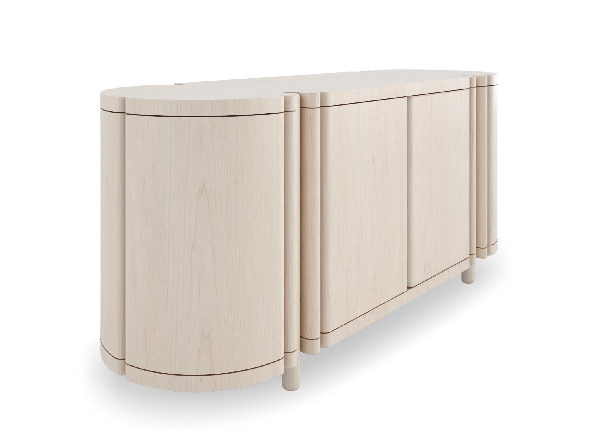 American Column Console by Black Table Studio, Maple, Represented by Tuleste Factory