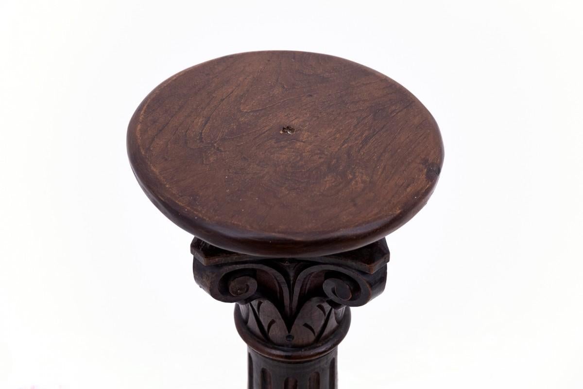 Säule - Blumenständer, Westeuropa, um 1910. im Zustand „Gut“ im Angebot in Chorzów, PL