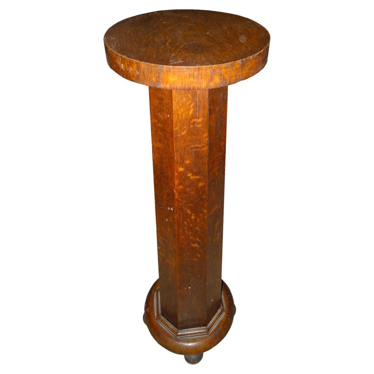 Column, French, in wood, 1930 Art Deco For Sale at 1stDibs