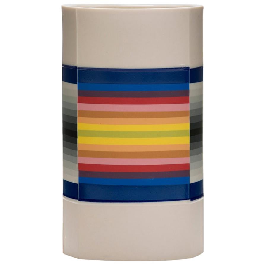 Column III Vase in Colored Porcelain by Peter Pincus For Sale