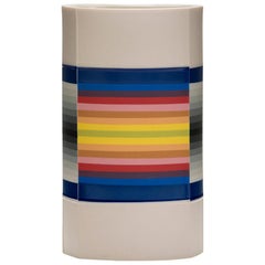 Column III Vase in Colored Porcelain by Peter Pincus