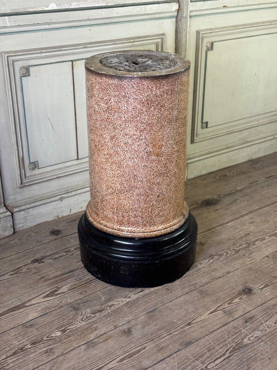 20ième siècle Columne en terre cuite émaillée Hescombe And Co en vente
