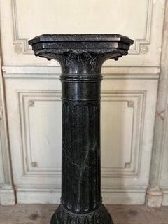 column in green serpentine marble, around 1880