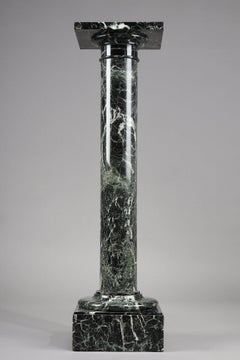 Column in Vert de Mer marble