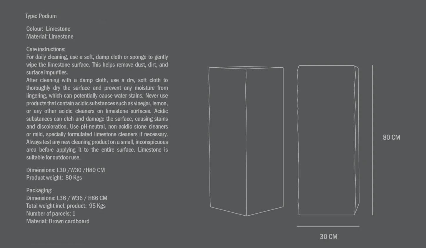 Column, Limestone Sheath, Contemporary Work. For Sale 3