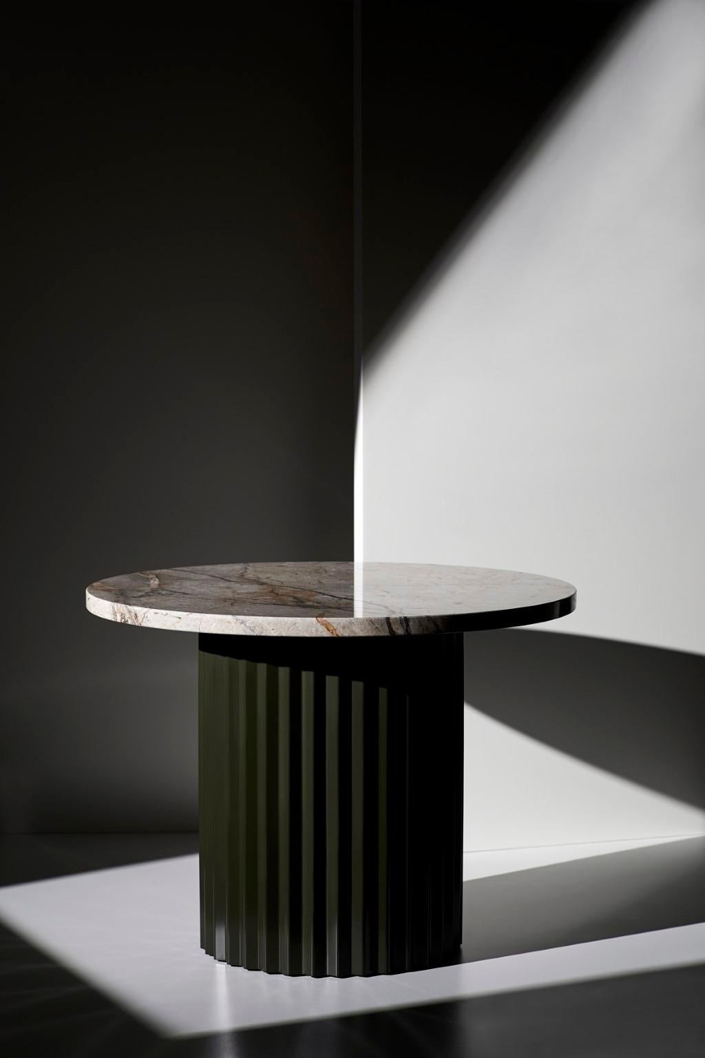 Danish Column Lounge Table 60 by Lisette Rützou For Sale