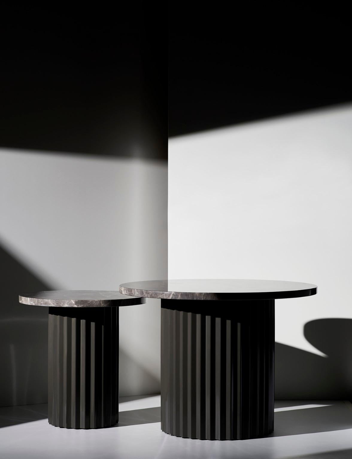 Other Column Lounge Table with Marble 40 by Lisette Rützou For Sale