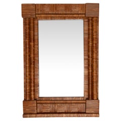 Specchio a colonna, Rattan, Eleg