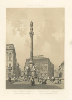 Column of the Immaculate Conception, Rome – Piazza di Spagna, 1869