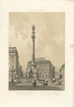 Column of the Immaculate Conception, Rome – Piazza di Spagna, 1869