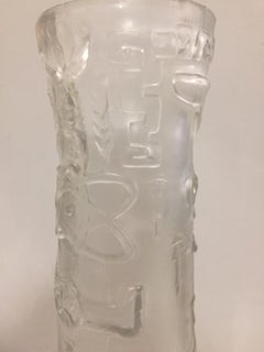 Column of the Mexican Museum of Anthropology. Riedel Glass Flower Vase