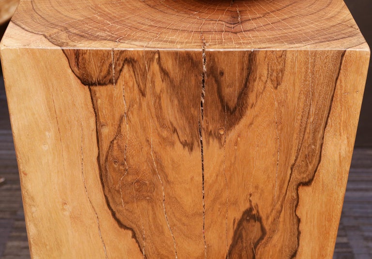 Column or Pedestal Set of Two in Solid Molave Wood at 1stDibs wood