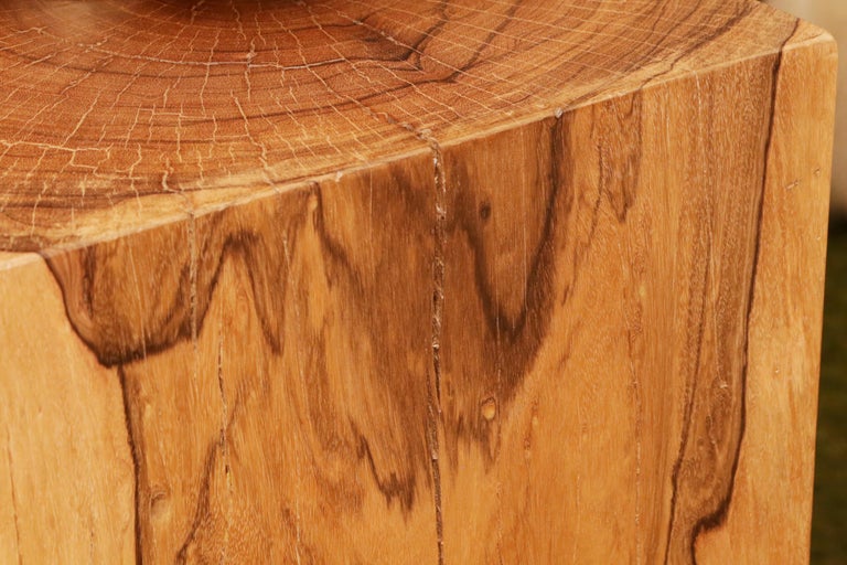 Column or Pedestal Set of Two in Solid Molave Wood at 1stDibs wood