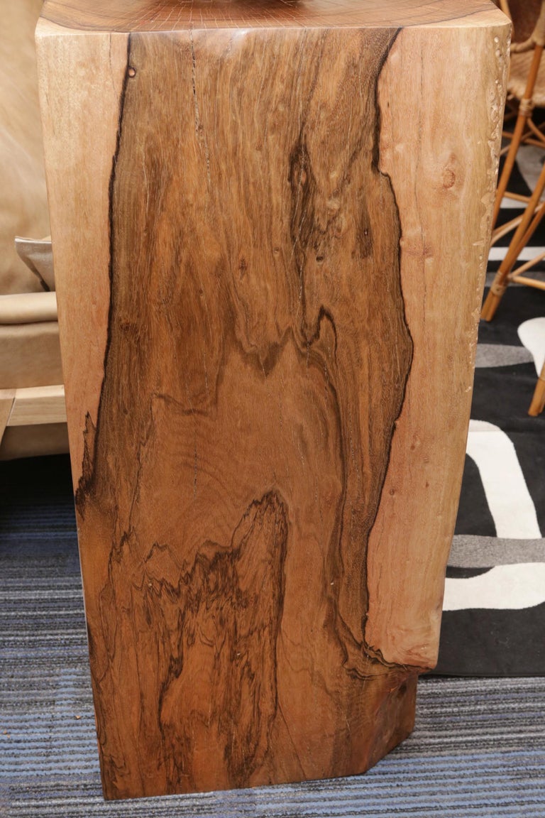 Column or Pedestal Set of Two in Solid Molave Wood at 1stDibs wood