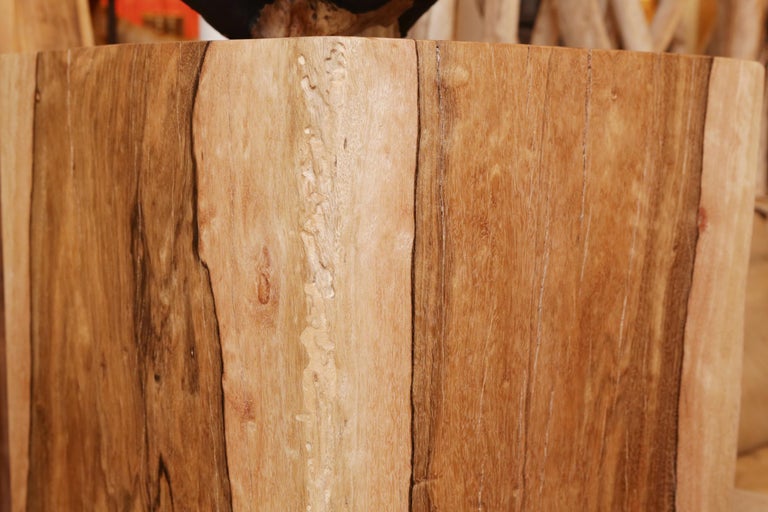 Column or Pedestal Set of Two in Solid Molave Wood at 1stDibs wood