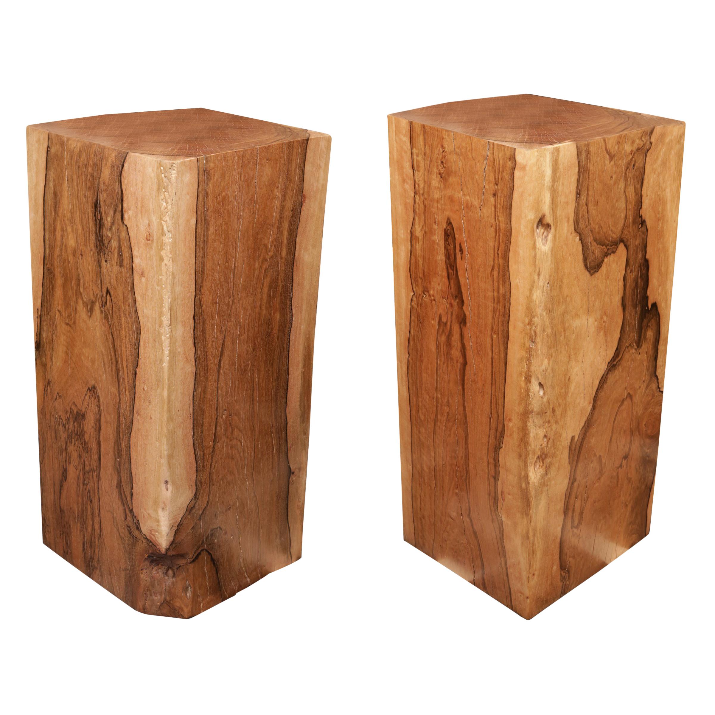 Column or Pedestal Set of Two in Solid Molave Wood