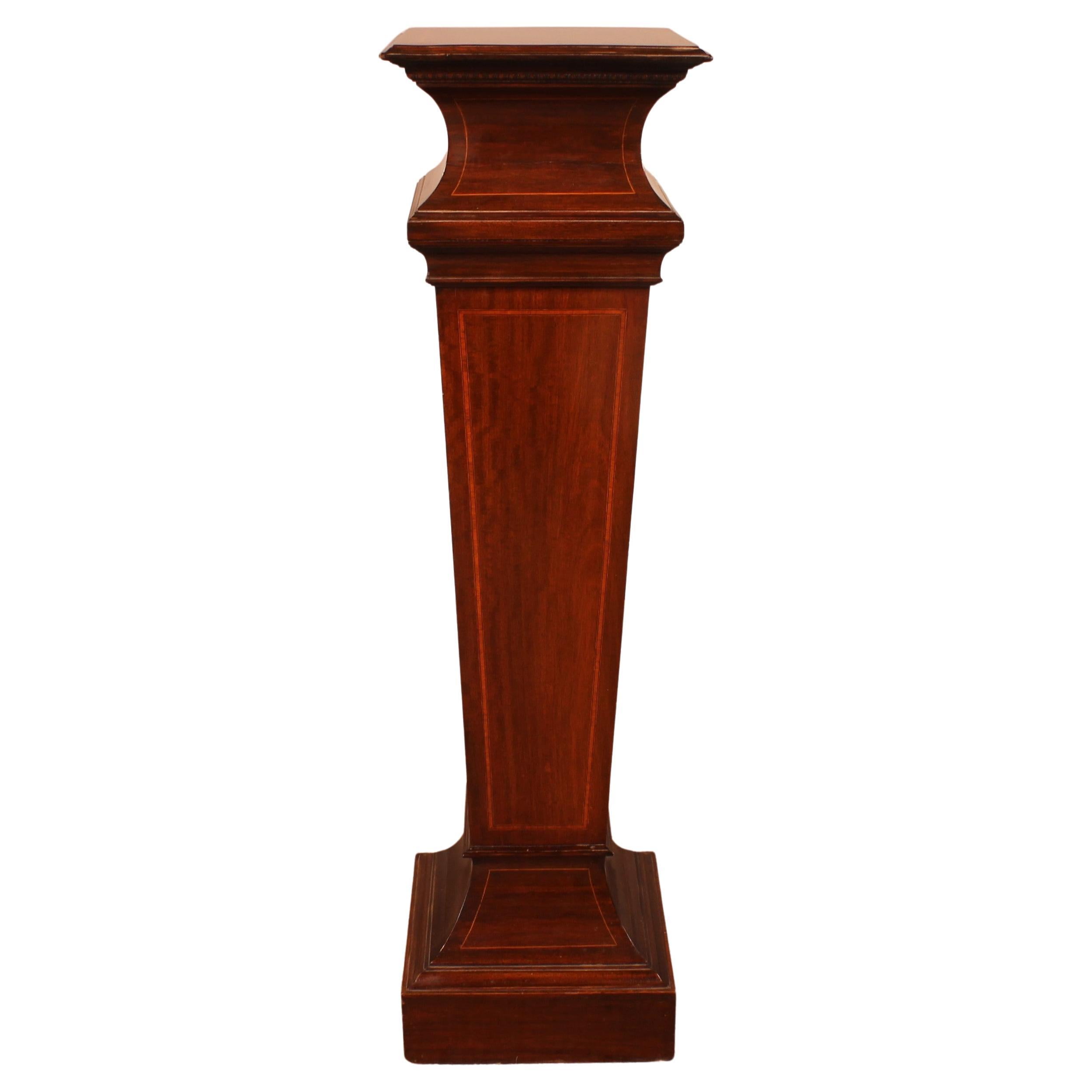 Architectural Salvage Vintage Column Base Distressed Column Pedestal Shabby Chic D\u00e9cor Vintage Wood Base Display Stand