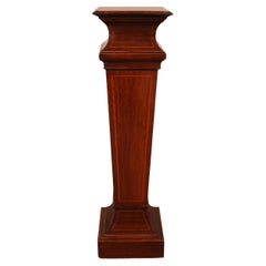 Column or Stand in Mahogany and Inlays, 19th Century
