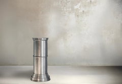 Art Deco Column/Pedestal or Plinth Italian Metal , Contemporary Design, in stock