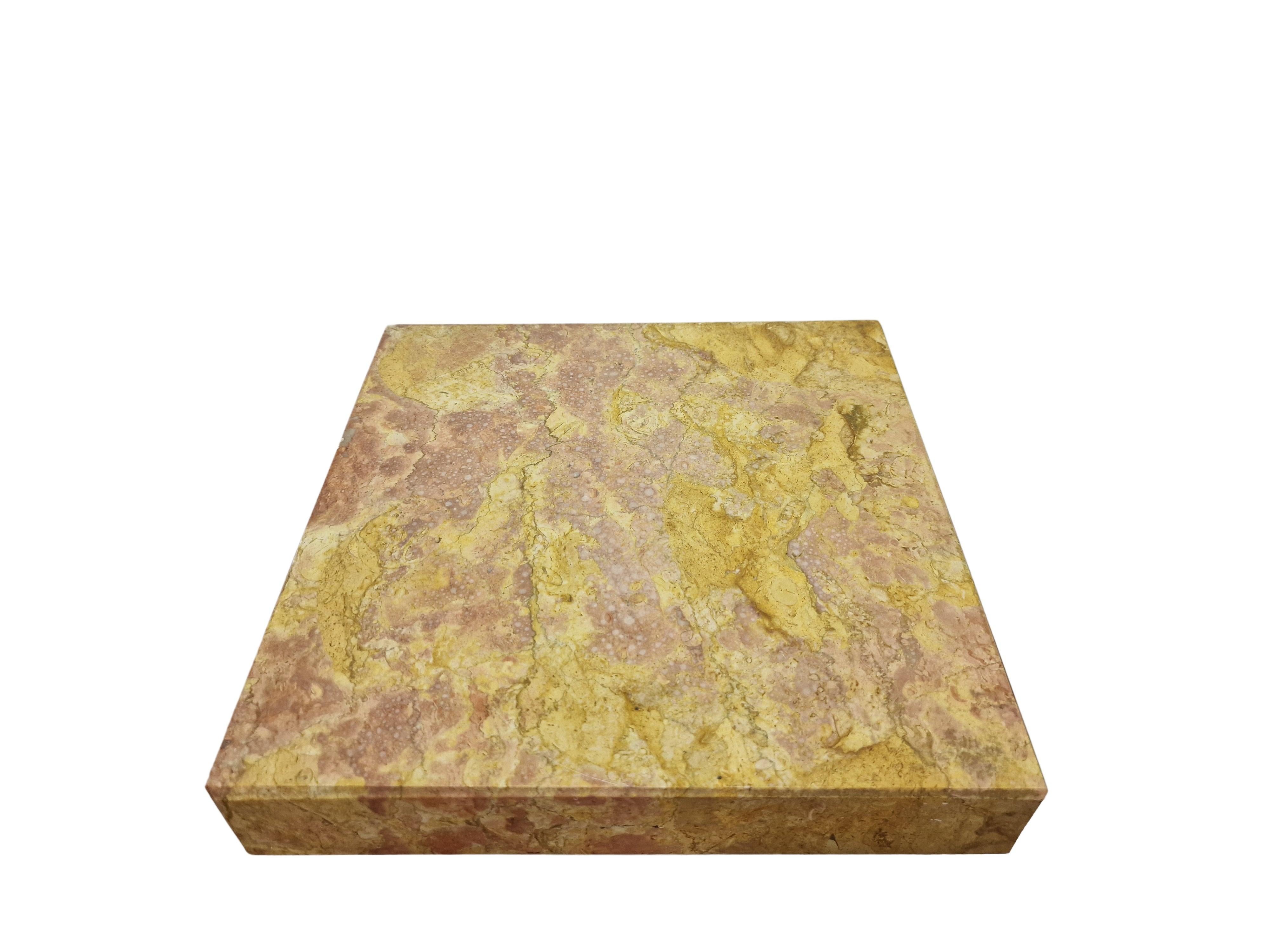 Columna, pedestal, pilar, mármol, acero tubular cromado, años 40 Mediados de siglo, Italia mediados del siglo XX en venta