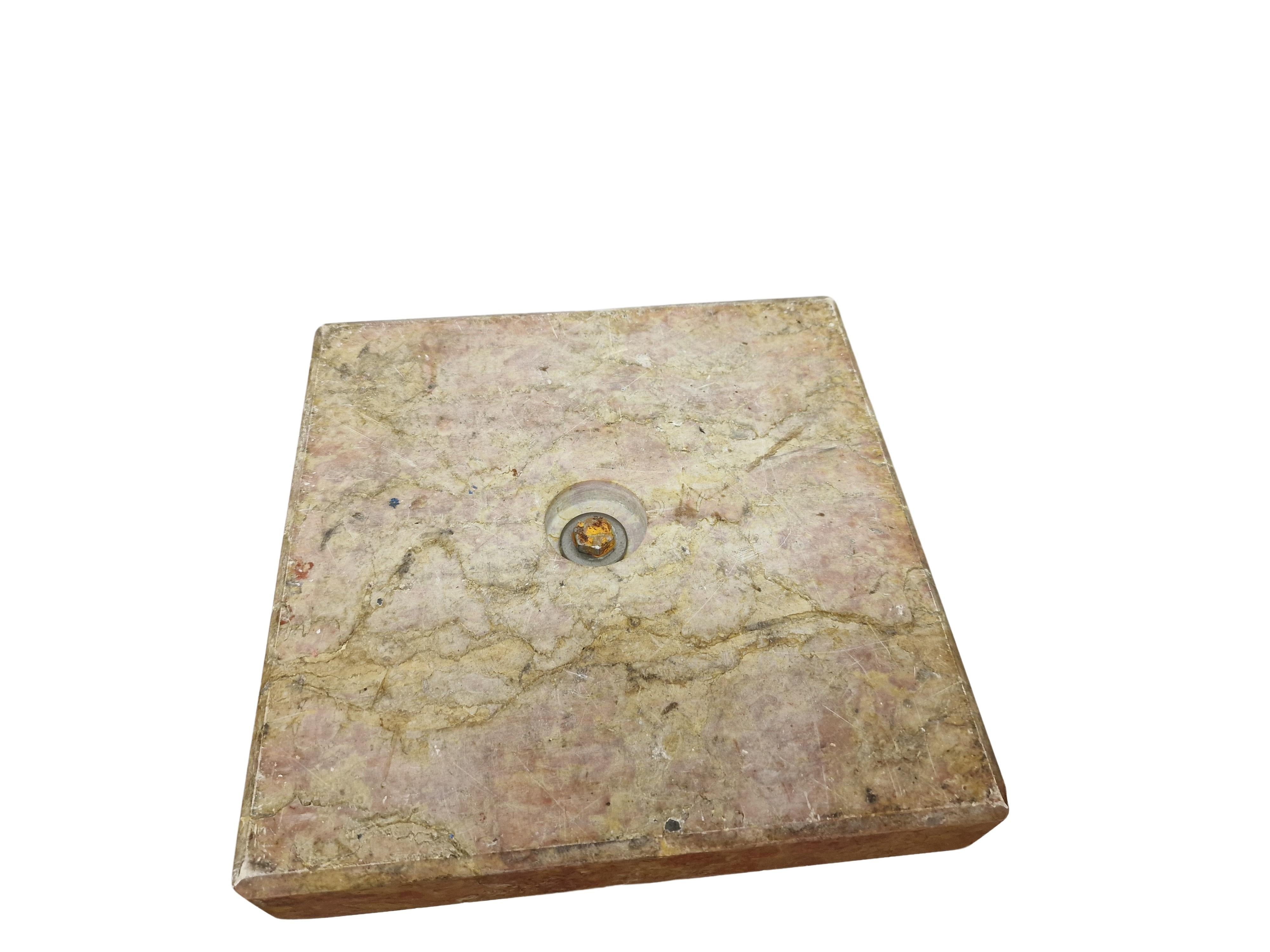 Columna, pedestal, pilar, mármol, acero tubular cromado, años 40 Mediados de siglo, Italia en venta 1