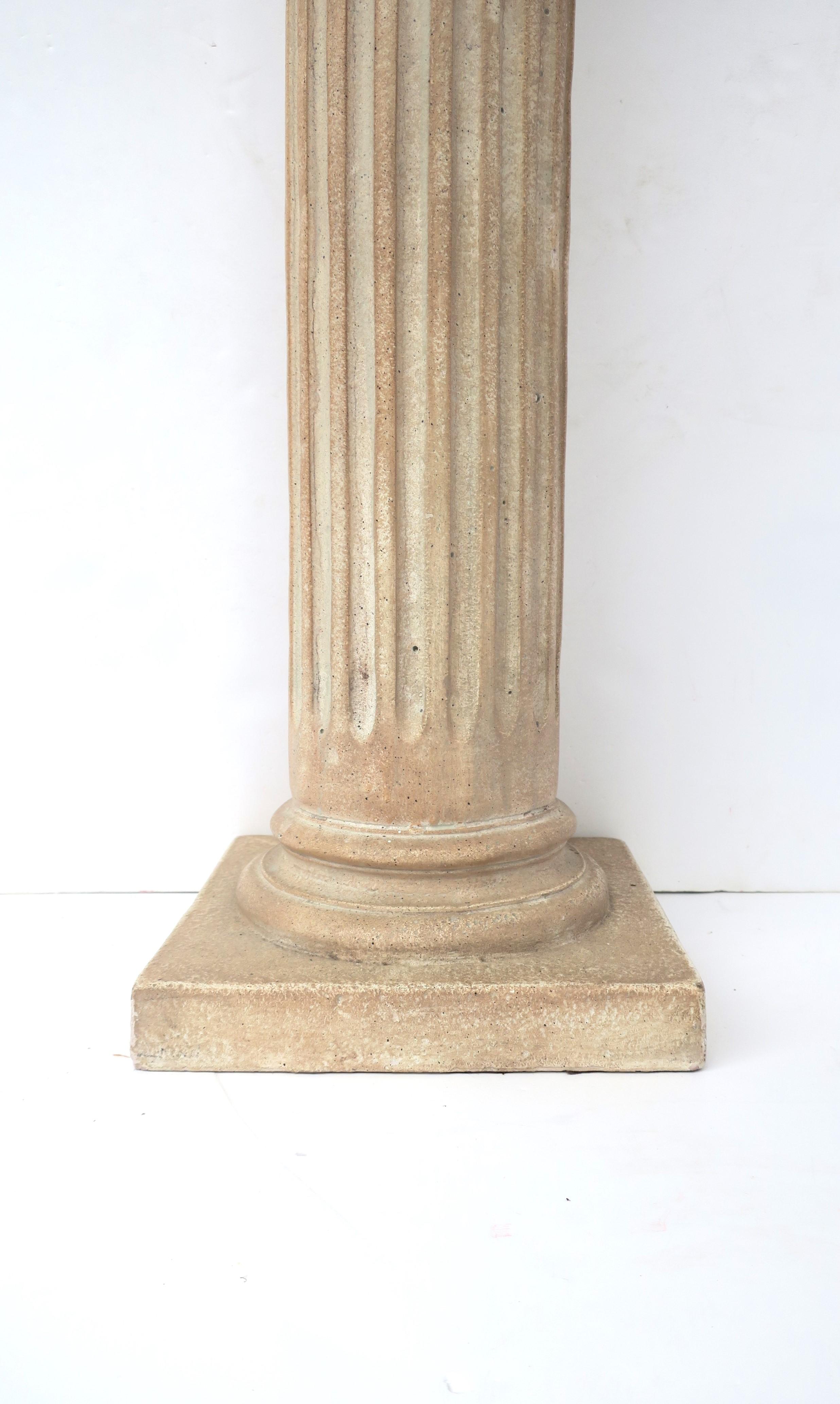 20th Century Column Pedestal Pillar Stand Ionic Form Neoclassical Style For Sale