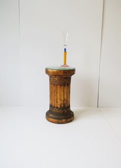 Column Pedestal Drinks Side Table or Plant Stand Neoclassical