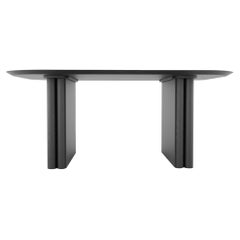 Column Rectangular Table by Black Table Studio, Black, REP by Tuleste Factory 