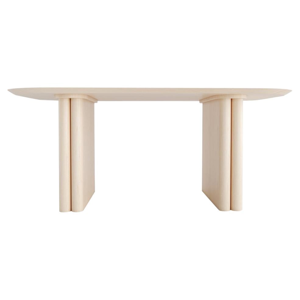 Column Rectangular Table by Black Table Studio, Maple, REP by Tuleste Factory For Sale