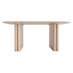Table rectangulaire à colonne par Black Table Studio, Rift, REP par Tuleste Factory