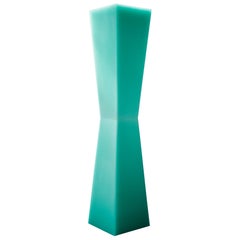 Sculpture/décor de colonne en résine turquoise par Facture, REP par Tuleste Factory