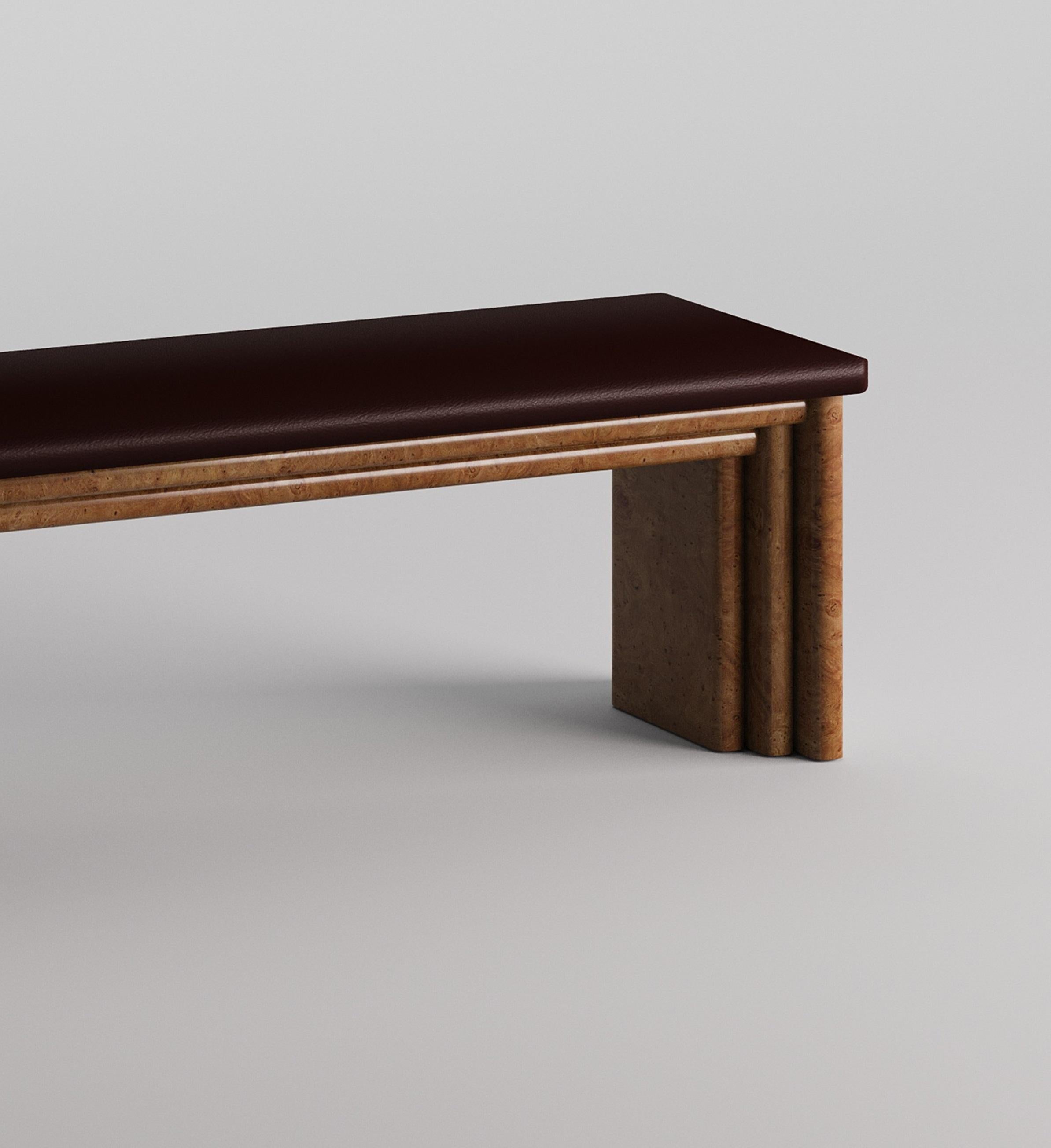 Postmoderne Banc en bois Column Roots by Tuğçe Geyik en vente