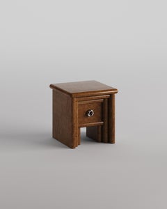 Column Root Wood Side Table by Tuğçe Geyik