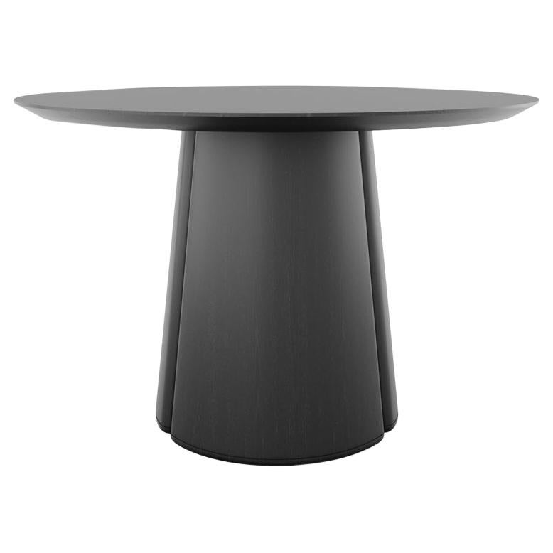 Column Round Table by Black Table Studio, Black, REP by Tuleste Factory For Sale