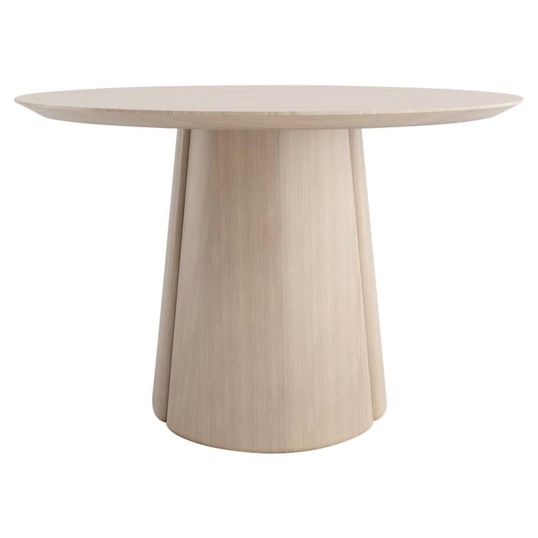 Column Round Table by Black Table Studio, Rift, REP by Tuleste Factory For Sale