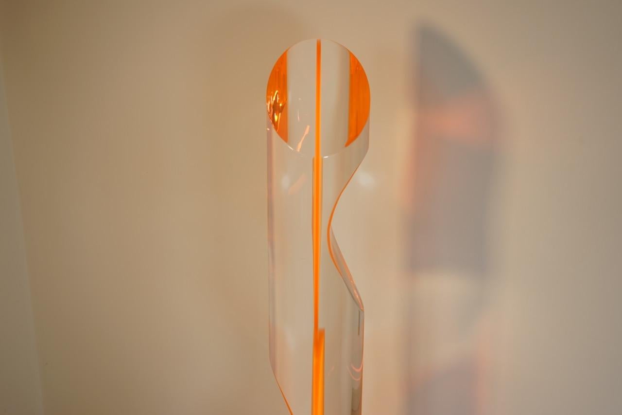 Modern Column Sculpture in Plexiglass For Sale