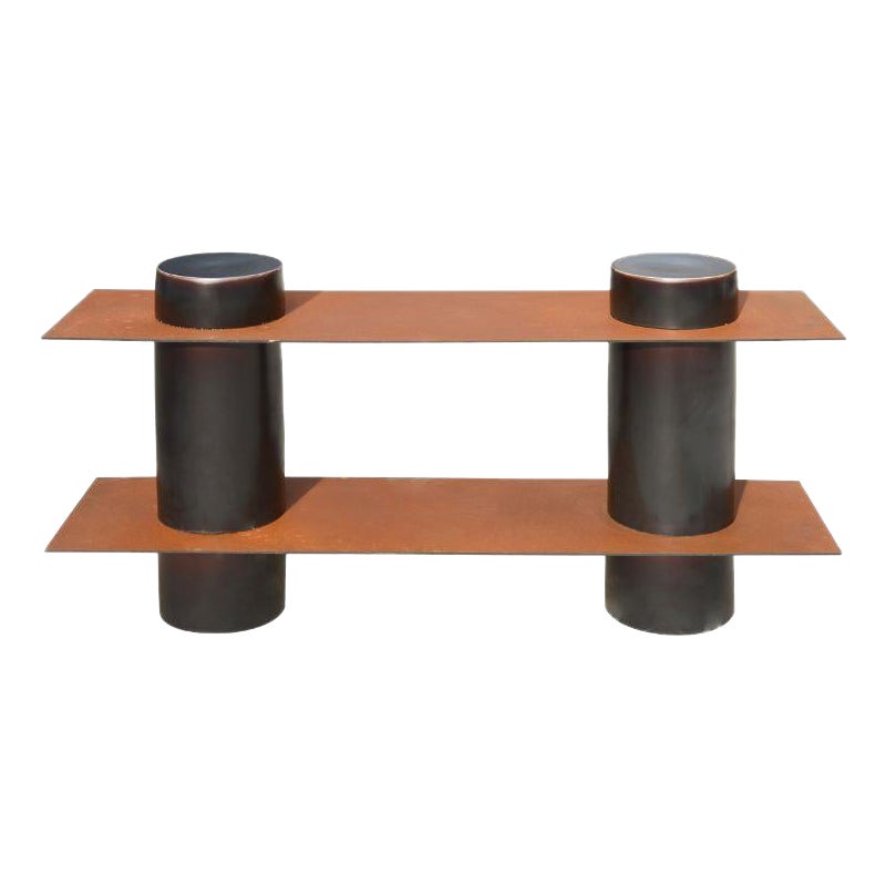 Column Shelving, Low by WL Ceramics For Sale