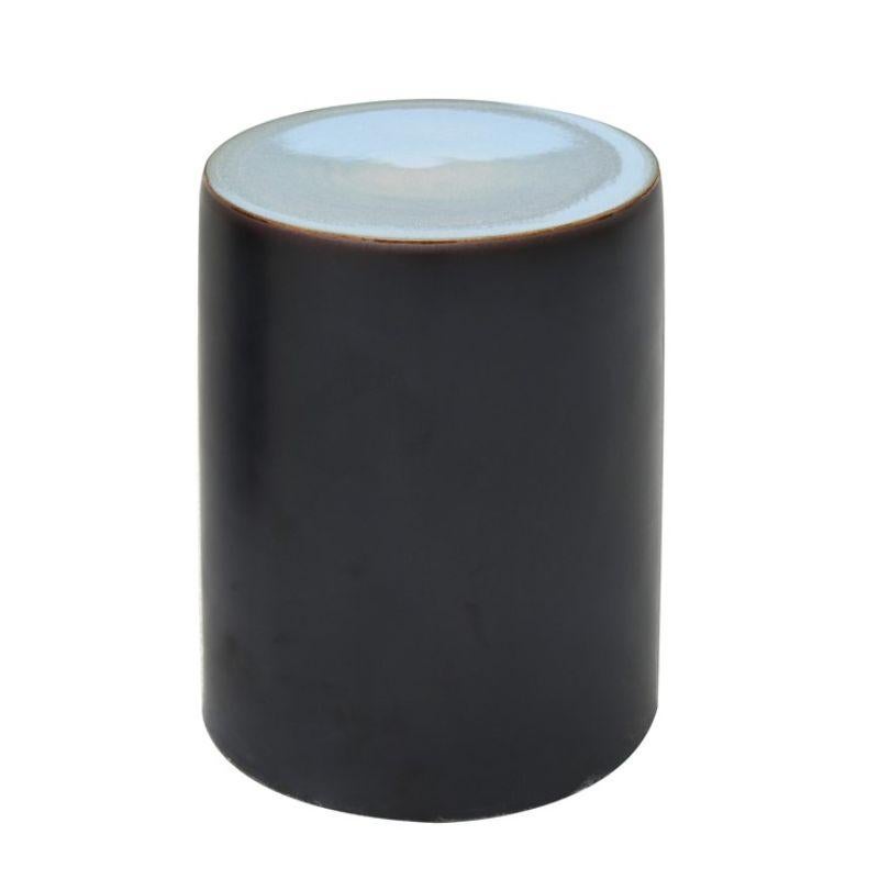 Modern Column Stool, Dark Brown by Wl Ceramics For Sale
