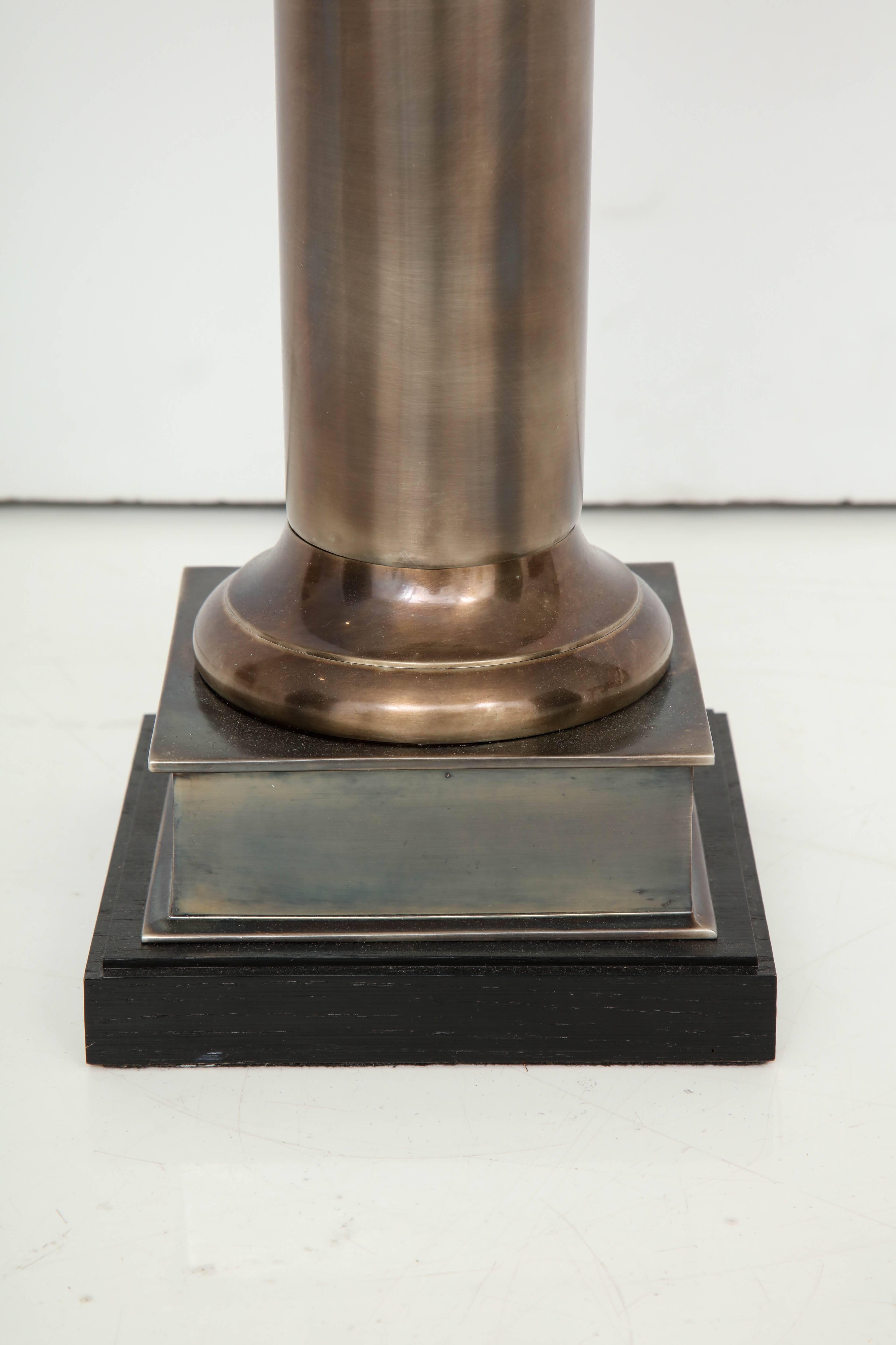 Column Table Lamp In Excellent Condition For Sale In New York, NY