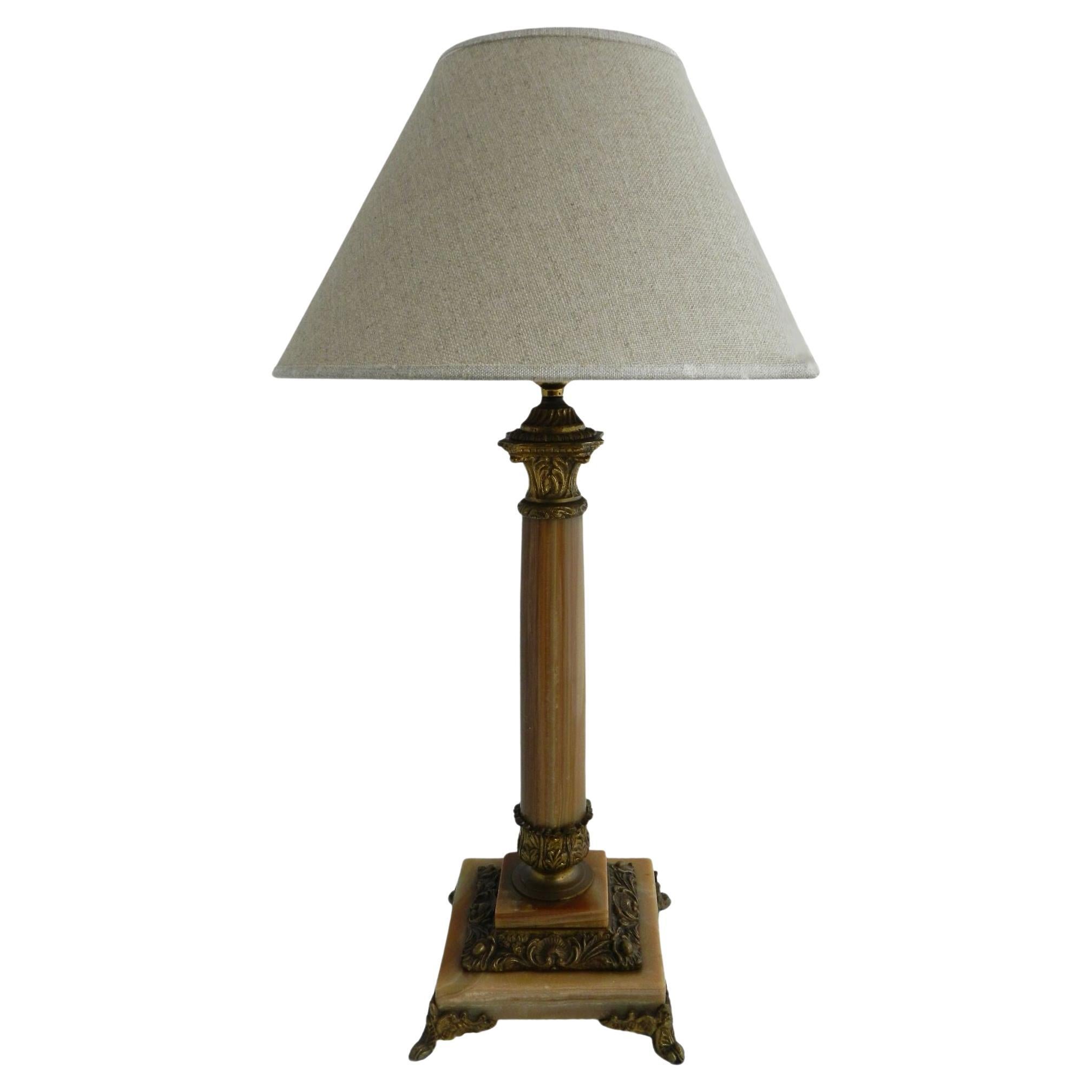 Table Lamp Column French c1910