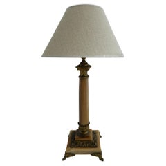 Table Lamp Column French c1910