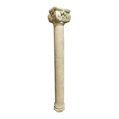 Column with Capital Carved in Stone, Italy