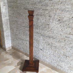 Column Wood Walnut 1930 Italy