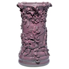 Columna I, a purple ceramic vessel inspired by rococo architecture by Jo Taylor Columna I, a purple ceramic vessel inspired by rococo architecture by Jo Taylor